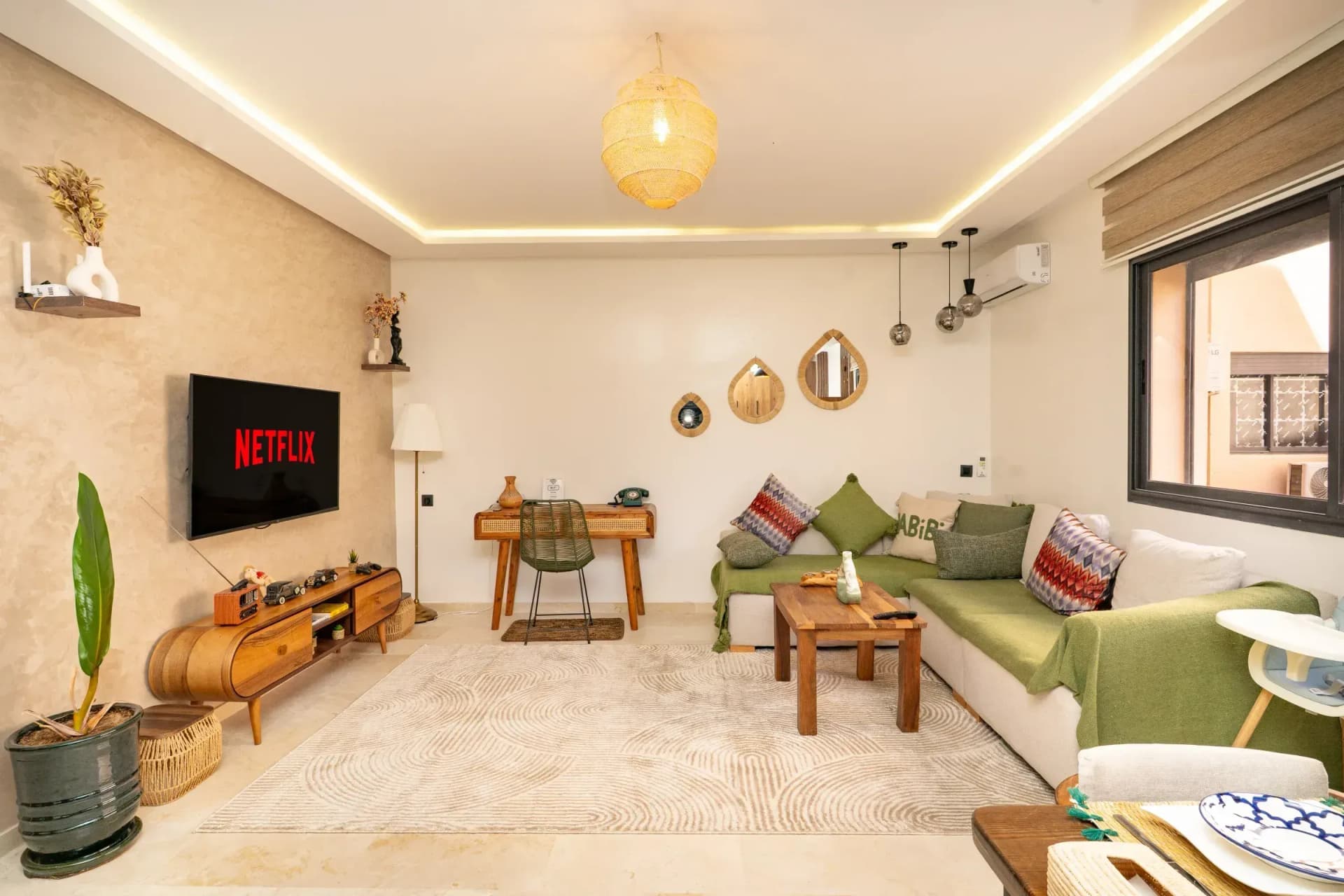 Photographie immobilière appartement Airbnb Marrakech